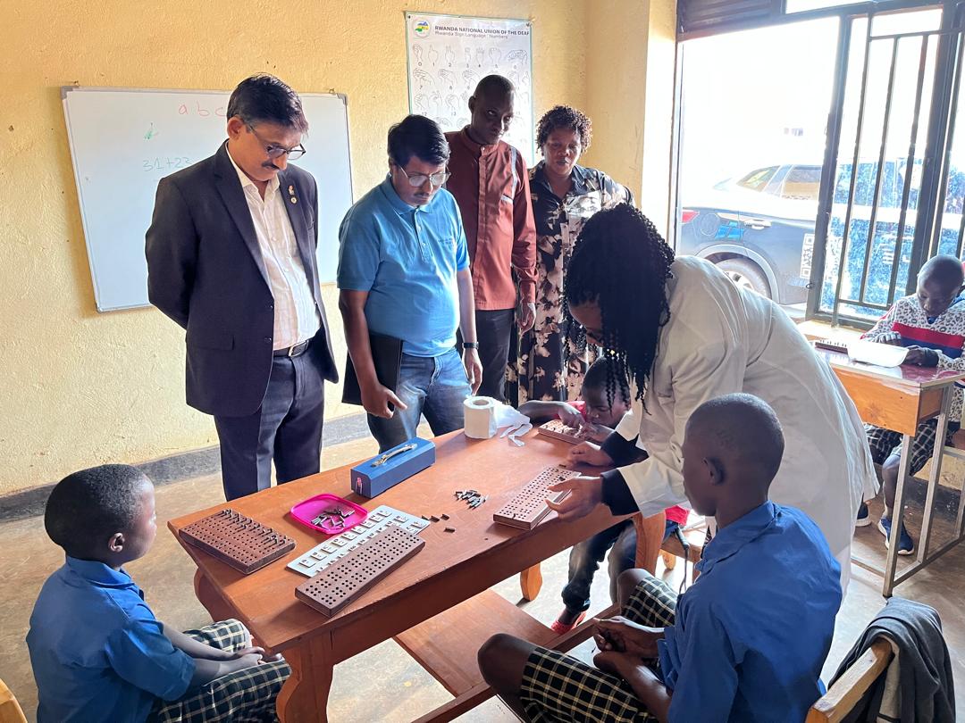 Students at Kayonza Deaf-Blind School